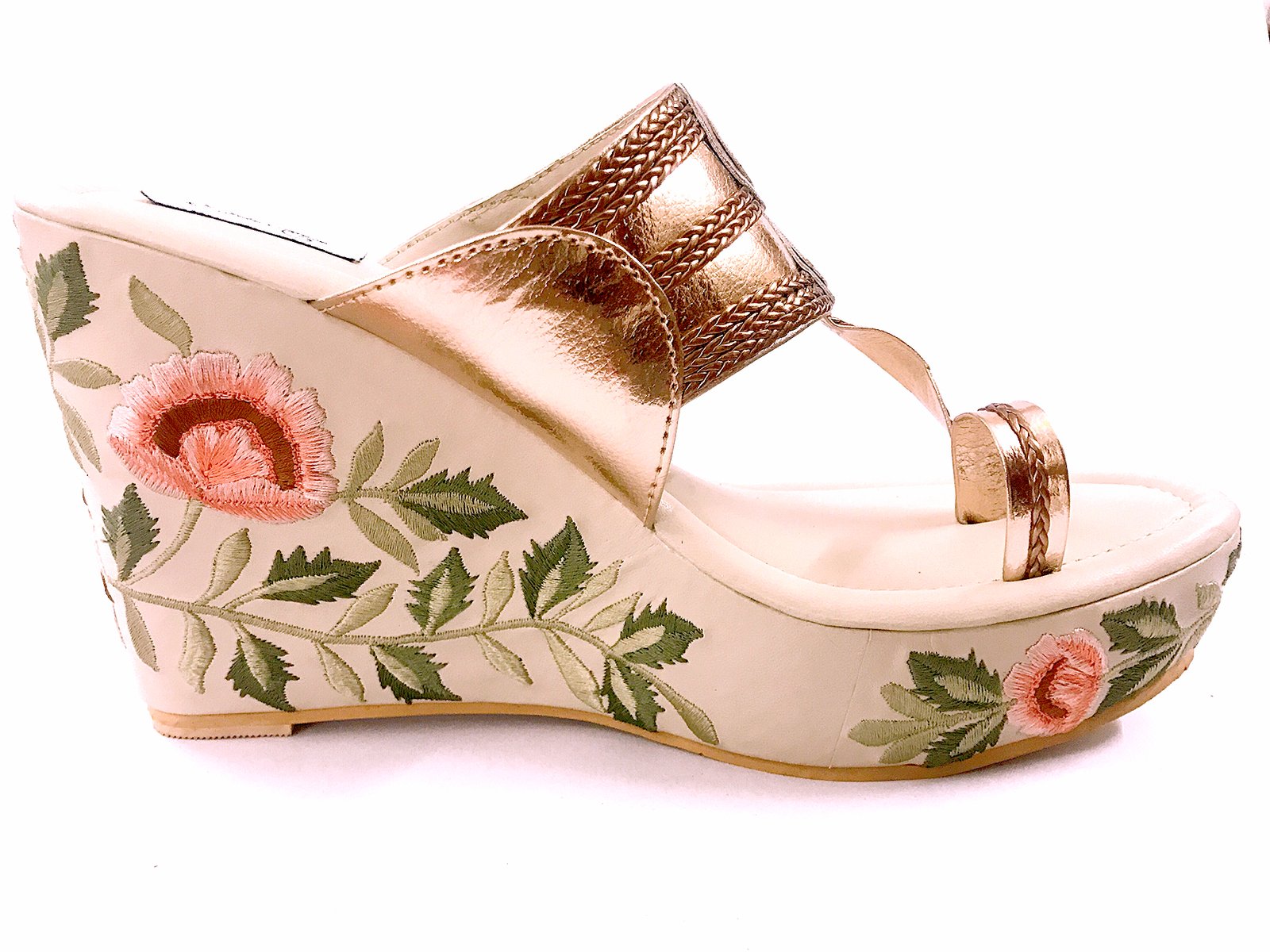 Rose Gold Bird Wedges