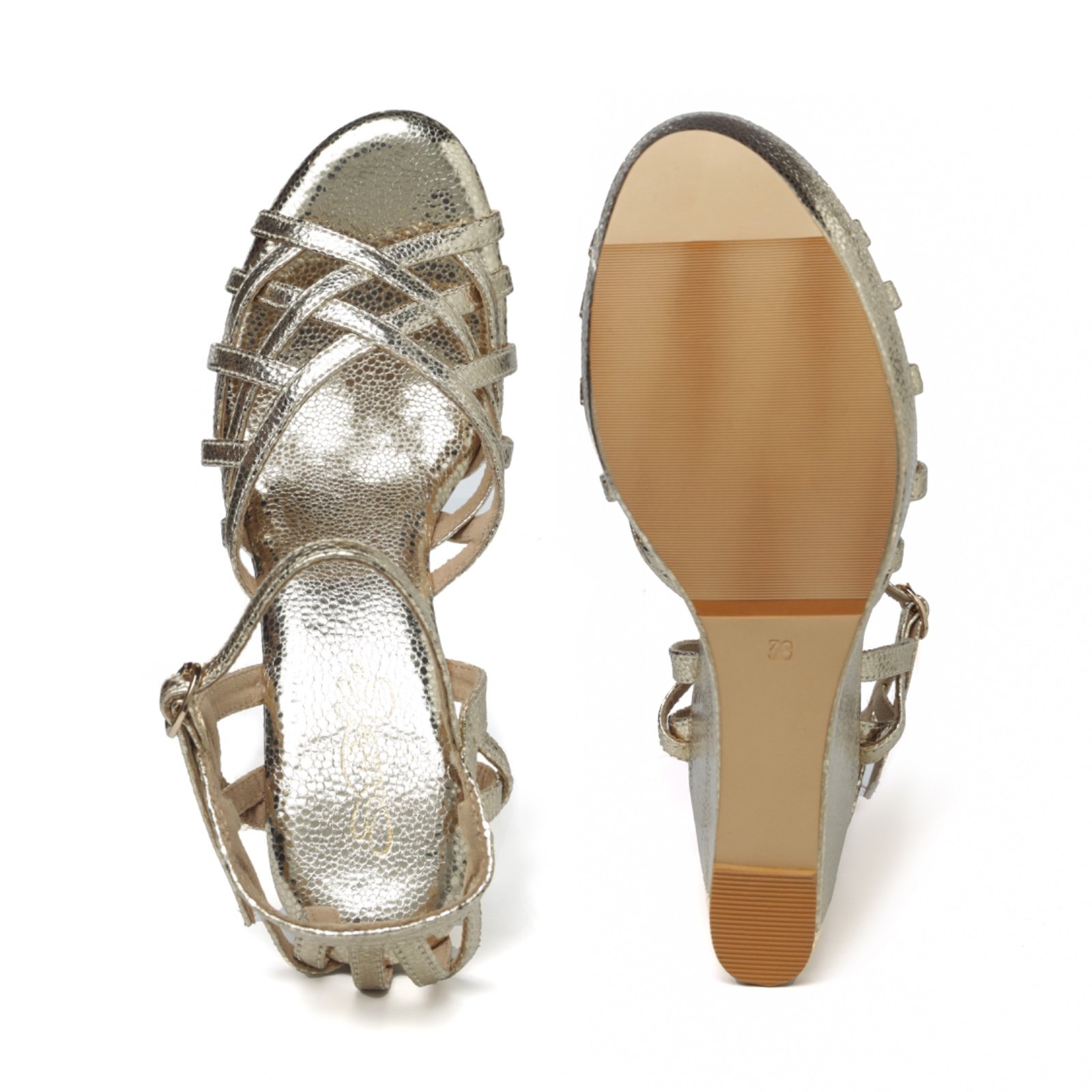 Golden Luxe Glitter Wedge
